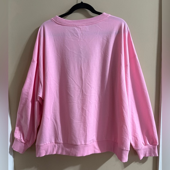 BiBi Pink 'Holly Jolly' Women's Sweatshirt XL NWT - Picture 2 of 7